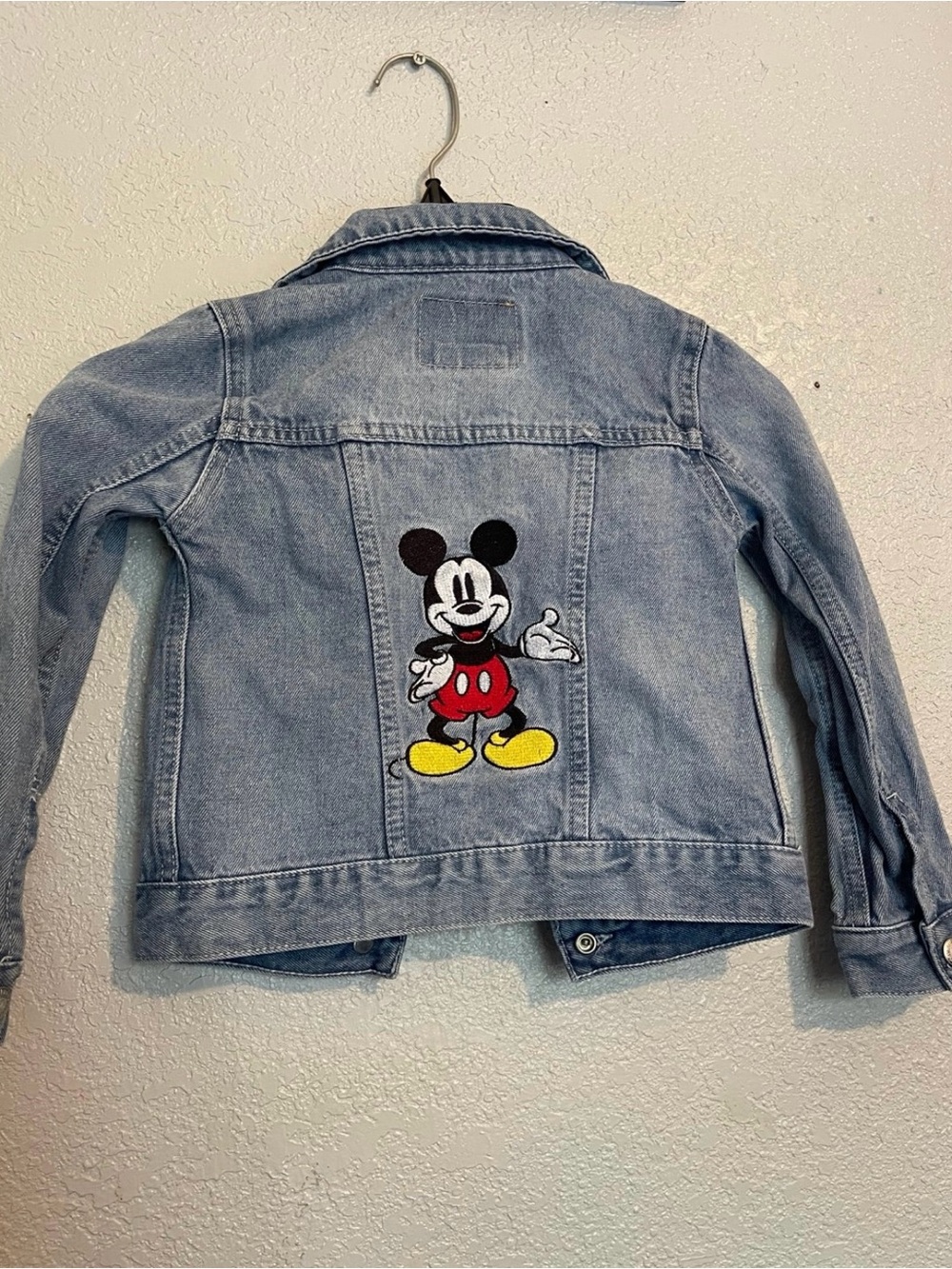 Levi's Light Blue Denim Jacket with Mickey Embroidery